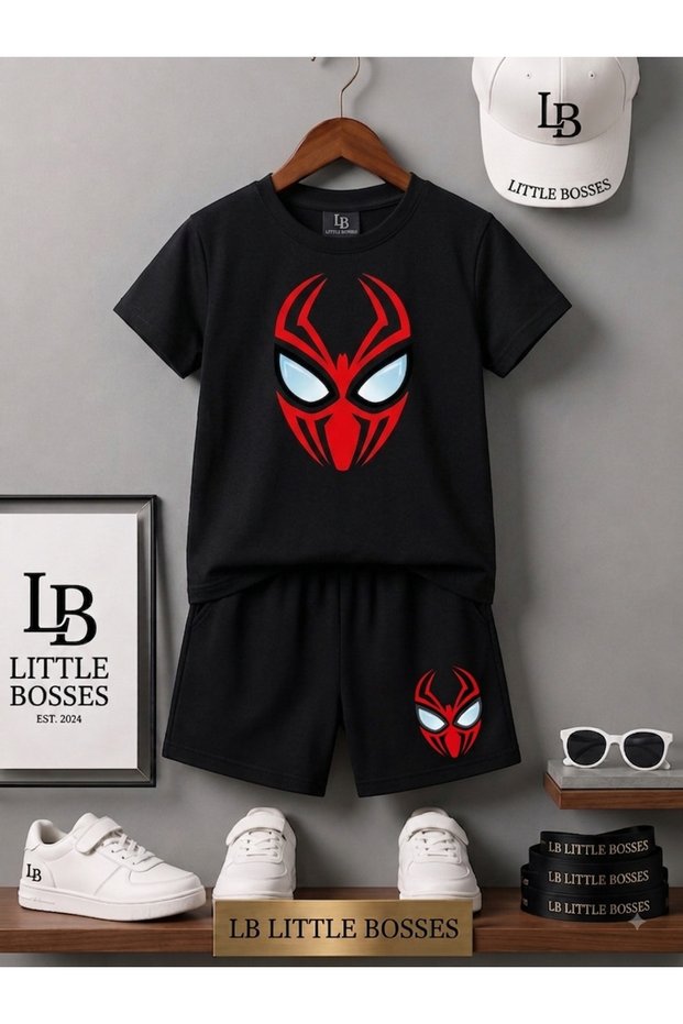 Alt Top Shorts T-Shirt (Spider Mask)