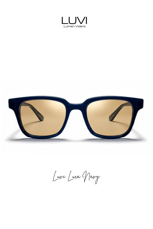 Luvi Luca Navy Uv400 Sunglasses – Choose Your Favorite Lens
