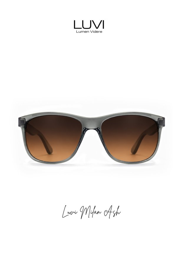 Luvi Milan Ash Uv400 Sunglasses – Choose Your Favorite Lens