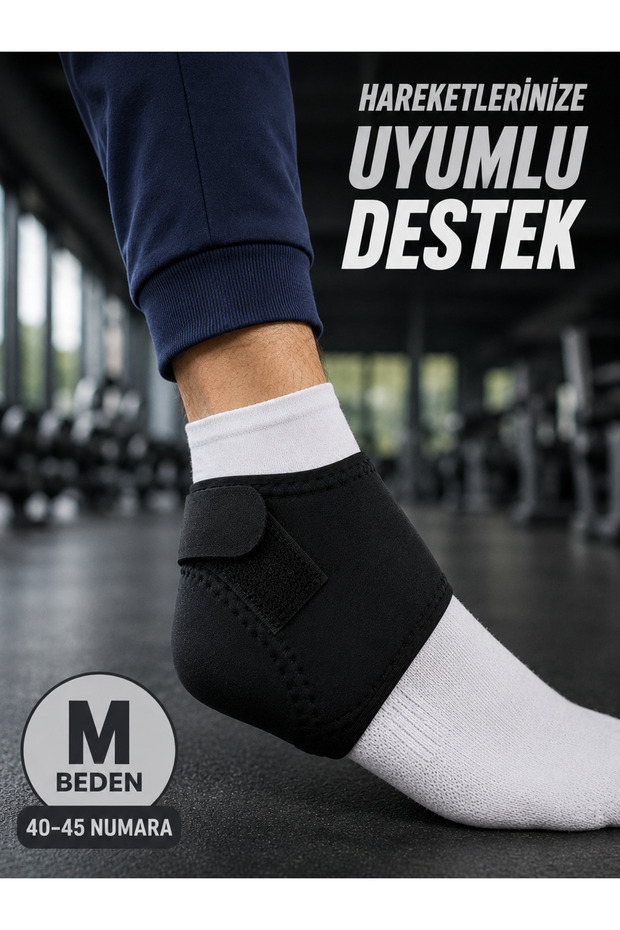 Size m Velcro Heel Socks, Size 40-45, Flexible Heel and Foot Support -