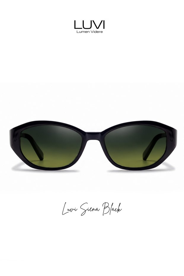 Luvi Siena Black Uv400 Sunglasses – Choose Your Favorite Lens