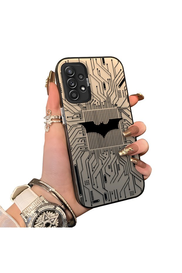 Samsung Galaxy A52/A52S Compatible Hard Acrylic Back Silicone Edge Lens Protection Batman Case