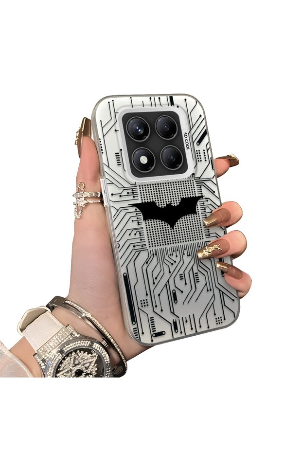 Xiaomi Redmi Note 14 Pro 4G/5G Compatible Hard Acrylic Back Silicone Edge Lens Protection Batman Case