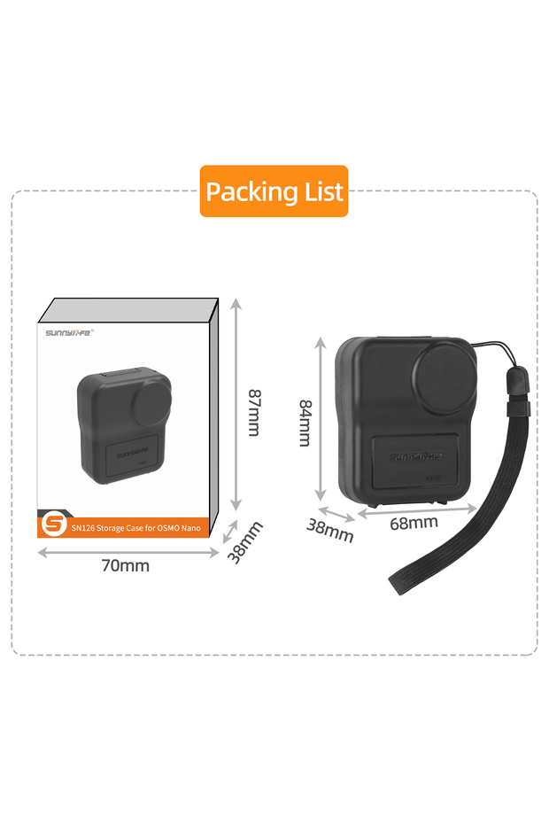 For Osmo Nano Portable Protective Case For DJI OSMO NANO Protective Cover for DJI Osmo Nano Anti-scr