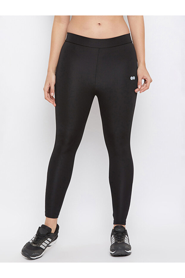 Black Solid Performance Leggings