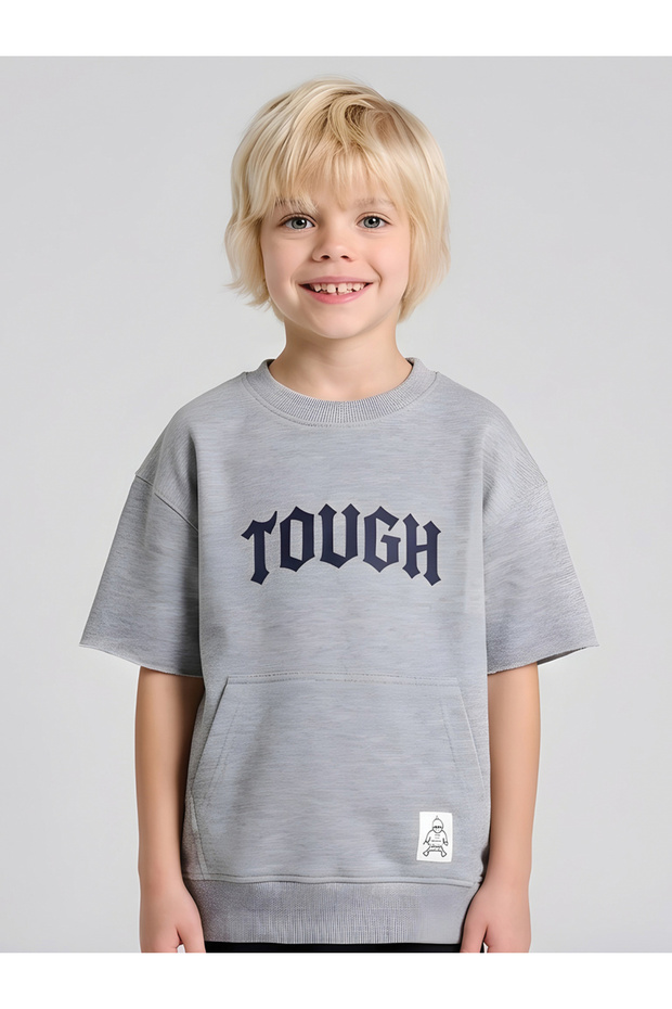 Boys Kangaroo Pocket Oversized T-Shirt