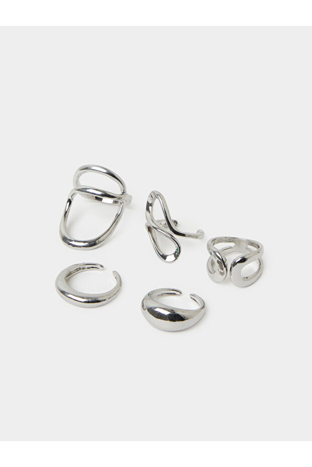 Set of 5 - Irregular Geo Rings