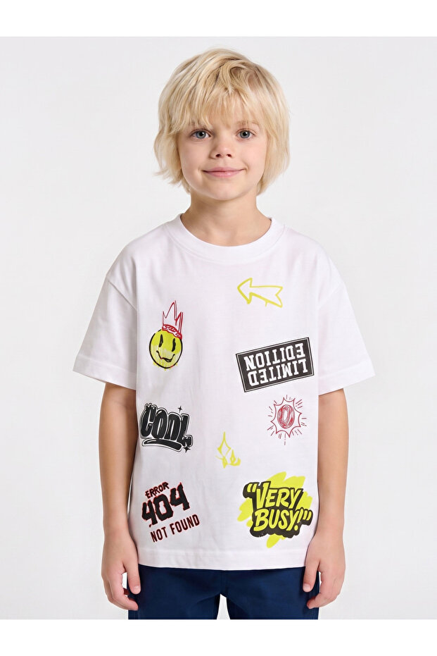 Boys Oversized Graphic T-Shirt