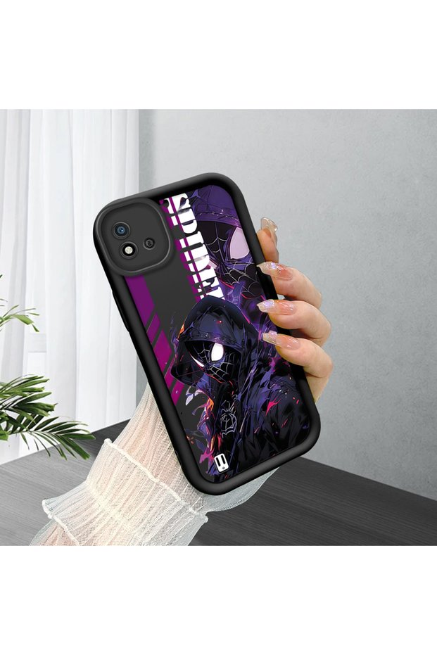 Realme C20/C20A Compatible Black Silicone Case Shockproof with Camera Protection