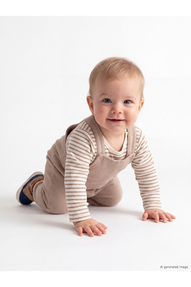Rmz Gi̇yi̇m Farkiyla Baby Boy Salopet and Bodysuit