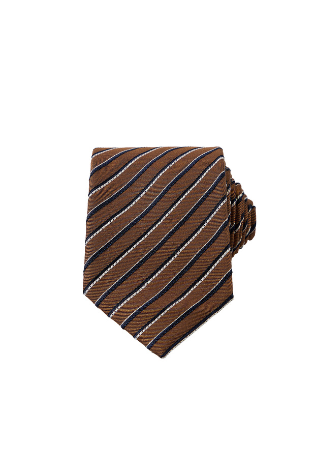 Italian Patterned 100% Silk Tie