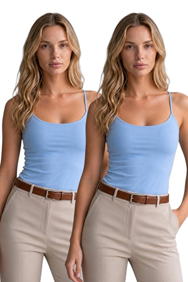 2-Pack Women's Thin Strap Tank Tops