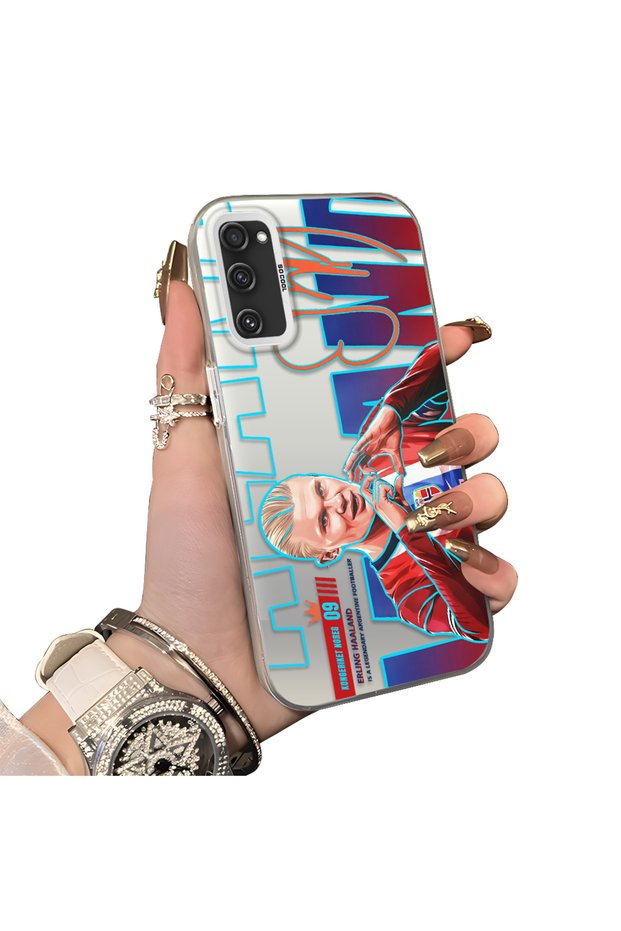 Samsung Galaxy S20 Fe 4G/5G Compatible Hard Acrylic Back Silicone Edge Lens Protection Haaland Case