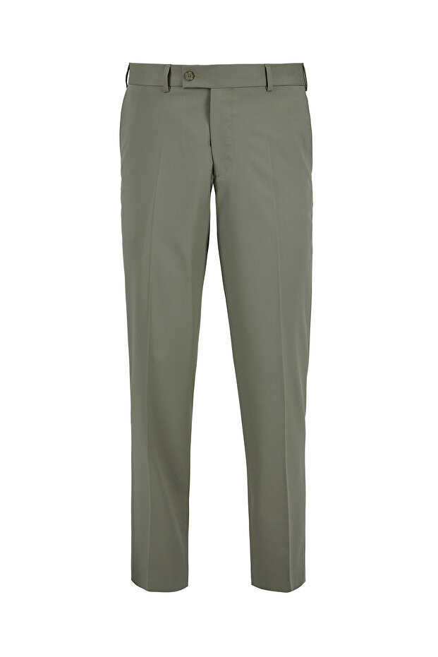 6 Drop Regular Fit Standard Cut Classic Fabric Trousers