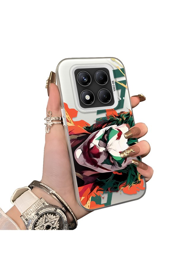 Xiaomi Redmi Note 14 Pro 4G/5G Compatible Hard Acrylic Back Silicone Edge Lens Protection Joker Case