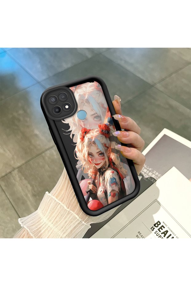 Oppo A15/A15S Compatible Black Silicone Case Shockproof with Camera Protection
