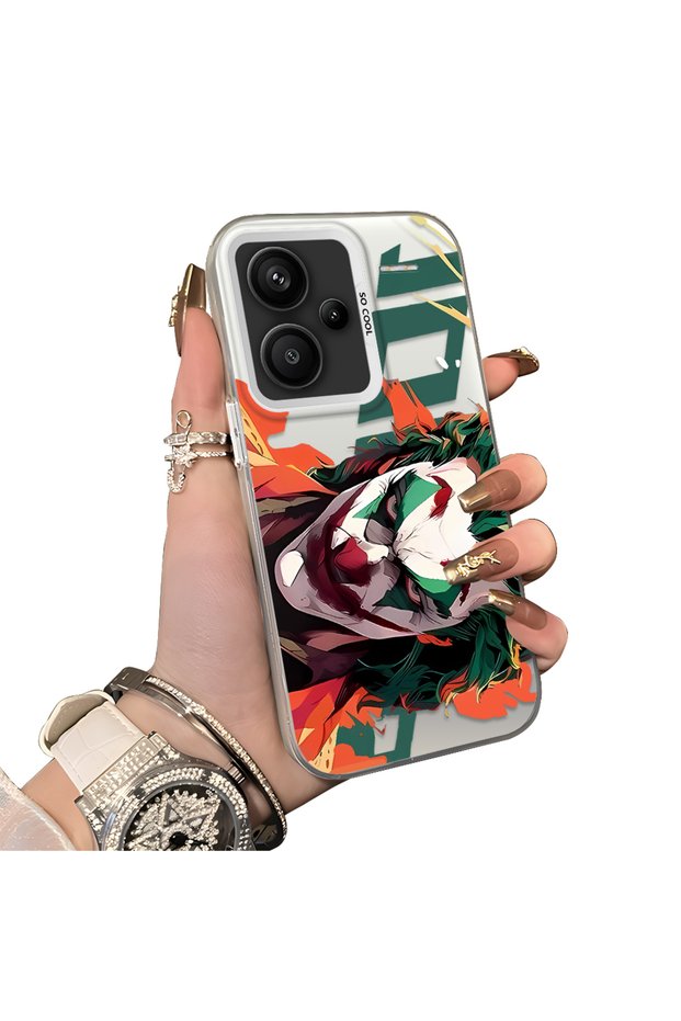 Xiaomi Redmi Note 13 Pro Plus+ 5g Compatible Hard Acrylic Back Silicone Edge Lens Protection Joker Case