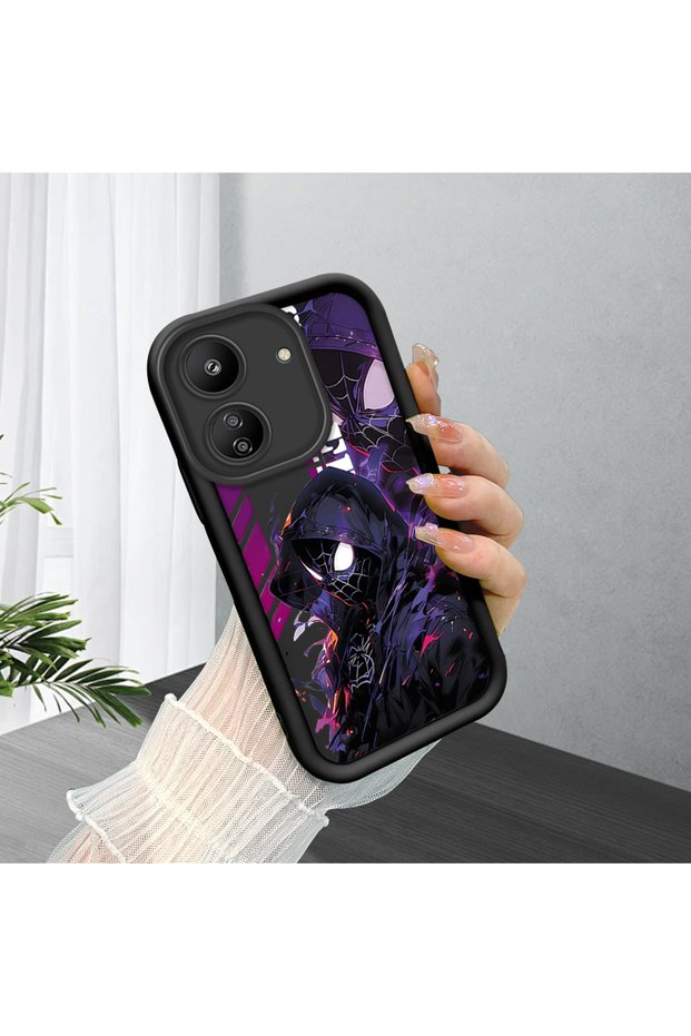 Redmi 13C 4g Compatible Black Silicone Case with Shockproof Camera Protection