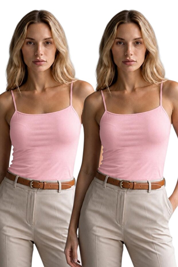 2-Pack Women's Thin Strap Tank Tops