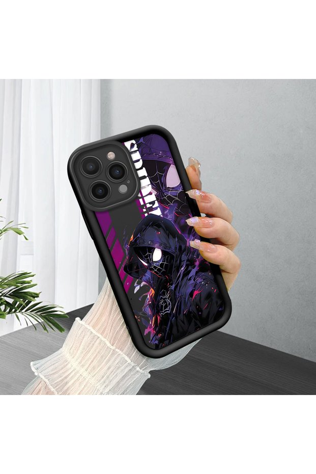 iPhone 14 Pro Max Compatible Black Silicone Case with Shockproof Camera Protection