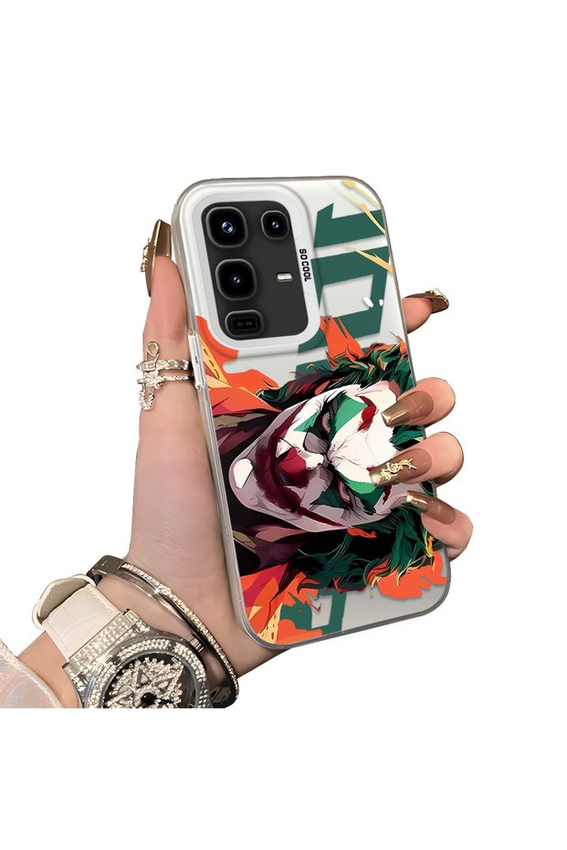 Infinix Note 50 Compatible Hard Acrylic Back Silicone Edge Lens Protection Joker Case
