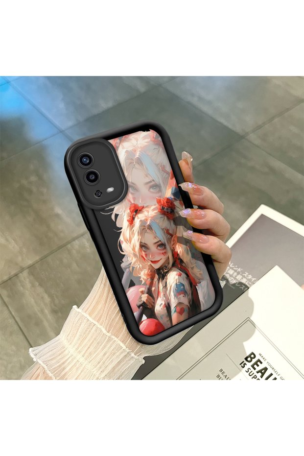 Oppo A55 4g Compatible Black Silicone Case Shockproof with Camera Protection