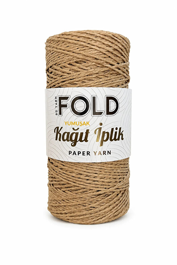 Soft paper rope light beige 200 gram knitting rope bag rope