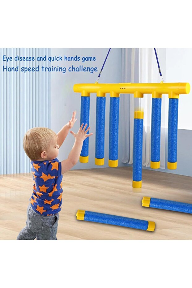 Drop The Stick Game,Reflex Challenge Game,Catching Sticks Reaction Training Toy,Hand-Eye Coordination Training Toy