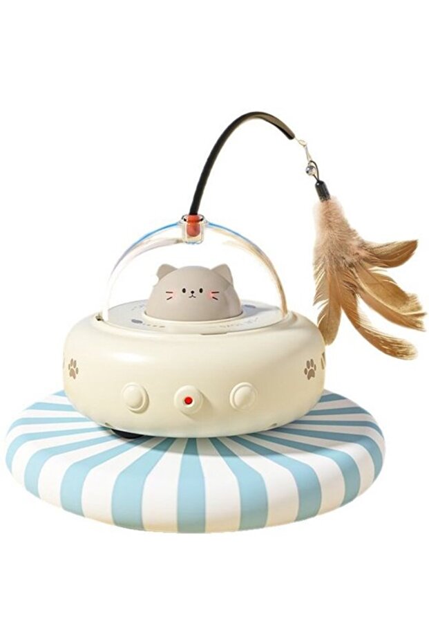 Laser cat toy, 360掳 rotation, rechargeable.
