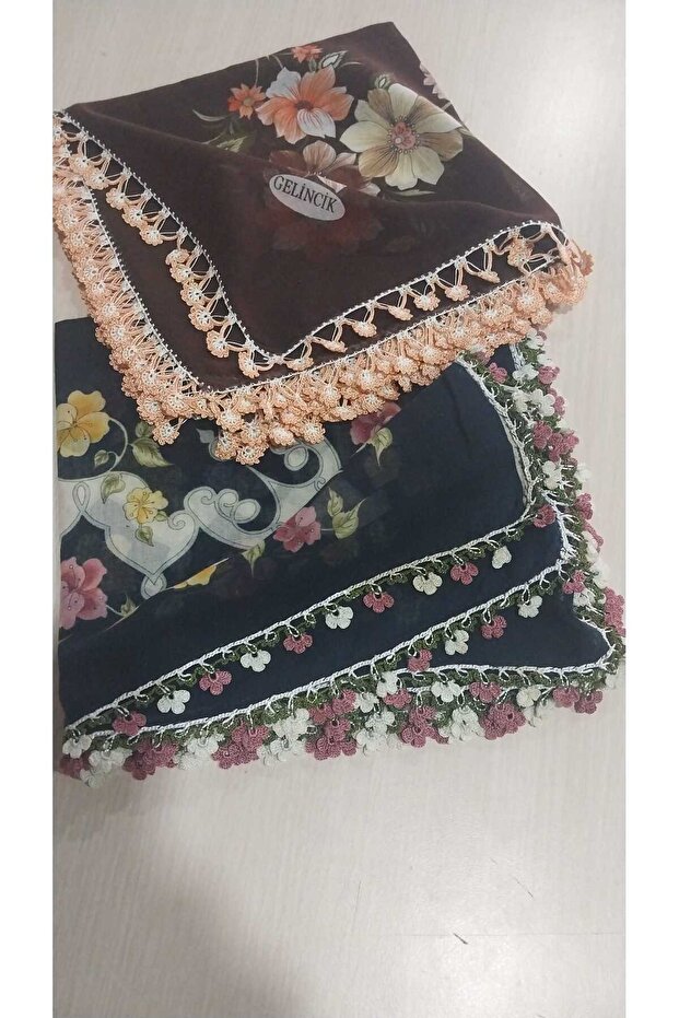 100 X 100 Cotton Crochet 2 Pieces Embroidered Dowry Blanket