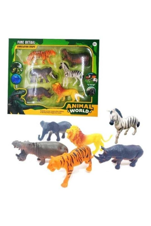 Wild Animal Toy Figures Set – Animal World Playset with Assorted Wildlife Figures for Kids