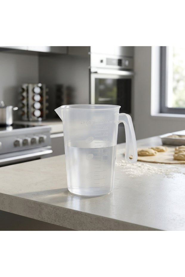 1 Liter Polypropylene Measuring Cup Gmcp-1 – Transparent Graduated Measuring Jug, Precision Measuring Cup