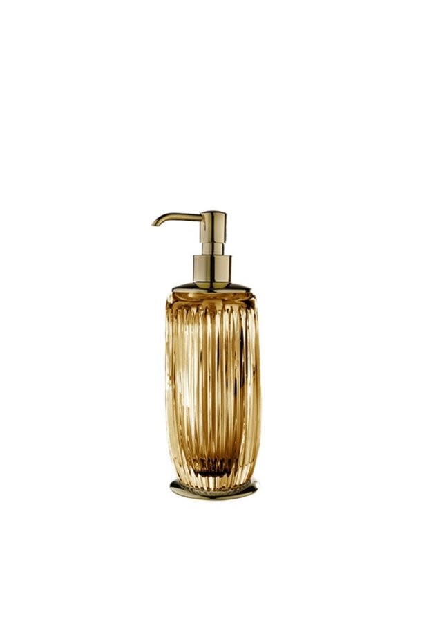 Elegance Liquid Soap Dispenser, Countertop - Amber/Gold