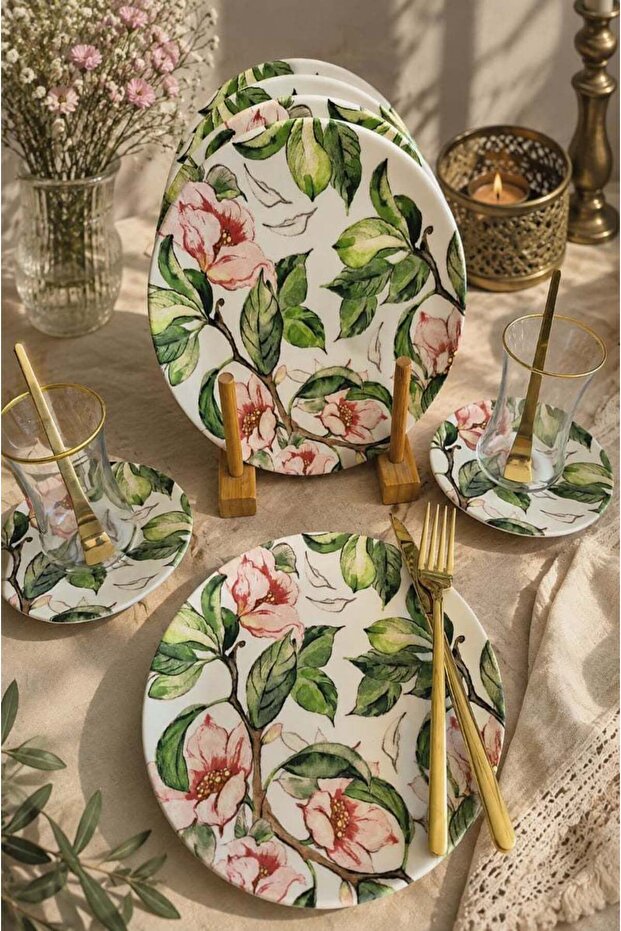 24 Piece Tea and Pastry Set for 6 People