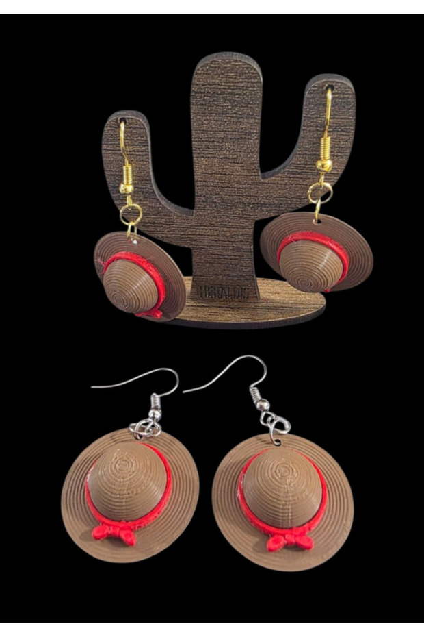 Printed Earring Pair (Gold or Silver Clip, Write Your Text)