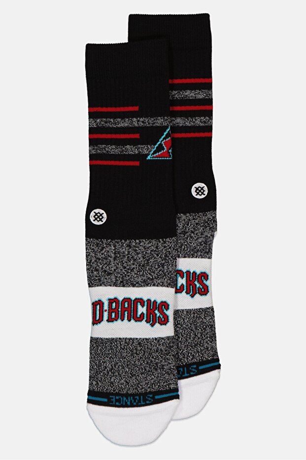 Men Embroidered Crew Socks, Multicolor