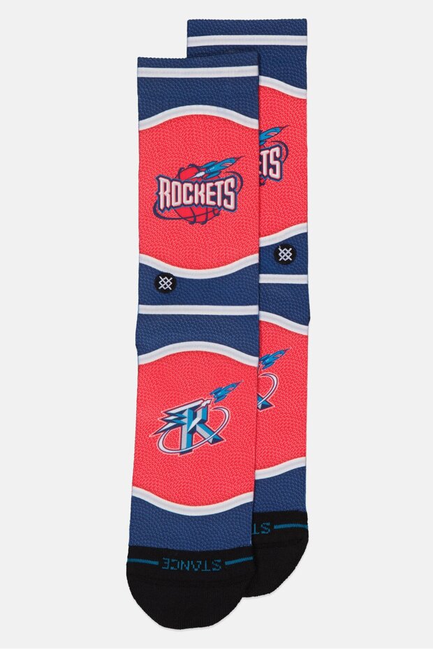x NBA Men Graphic Print Basketball Sock, Multicolor