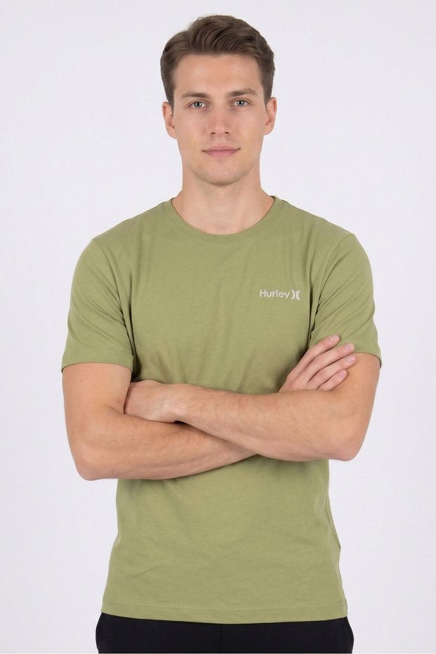 Men Sportswear Fit Short Sleeve Outdoor T-Shirt, Olive