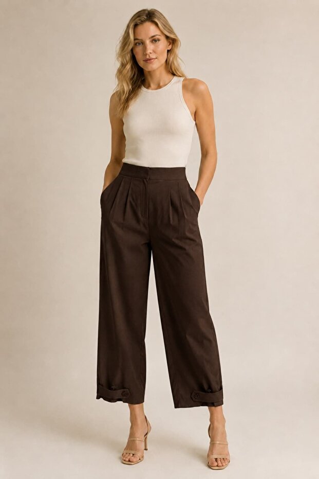 Ankle Length Women's Trousers