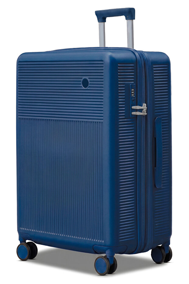 Monarch Expandable PC Large Checked 28 Inch (30-35kg) Luggage, Hard Shell, Lightweight, Combination Lock, Suitcase