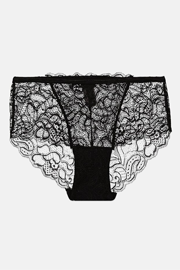 Women Textured Pantie, Black