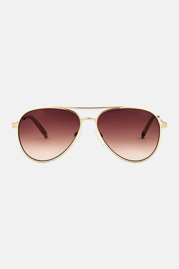 Men TH 2336/S Aviator Sunglasses, Light Gold