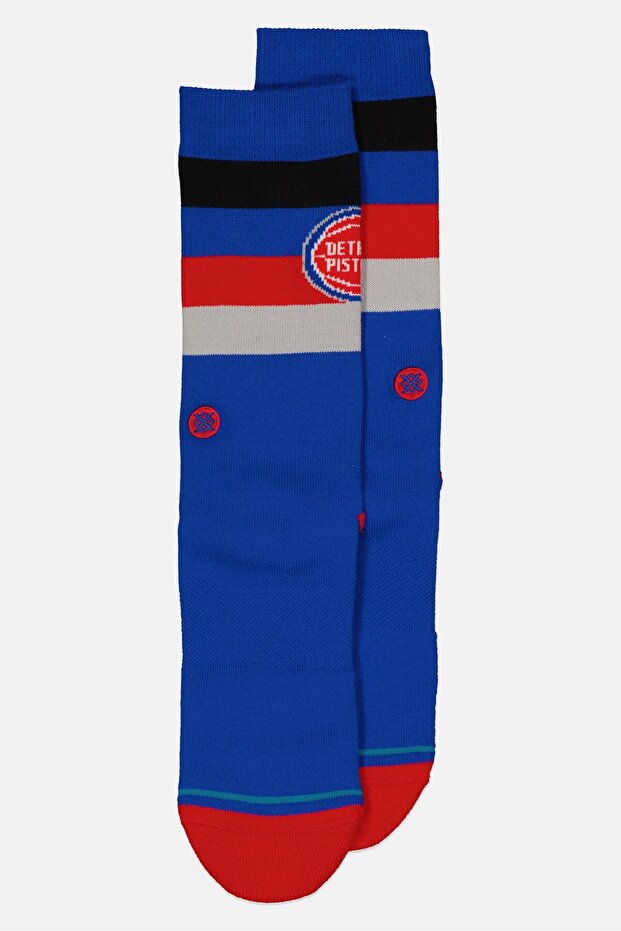 x NBA Men Detroit Pistons Crew Socks, Blue