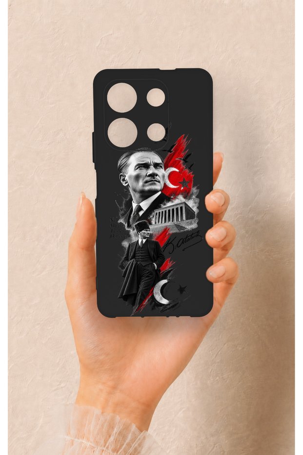 Infinix Note 30 Compatible Ataturk Anıtkabir Patterned Silicone Case
