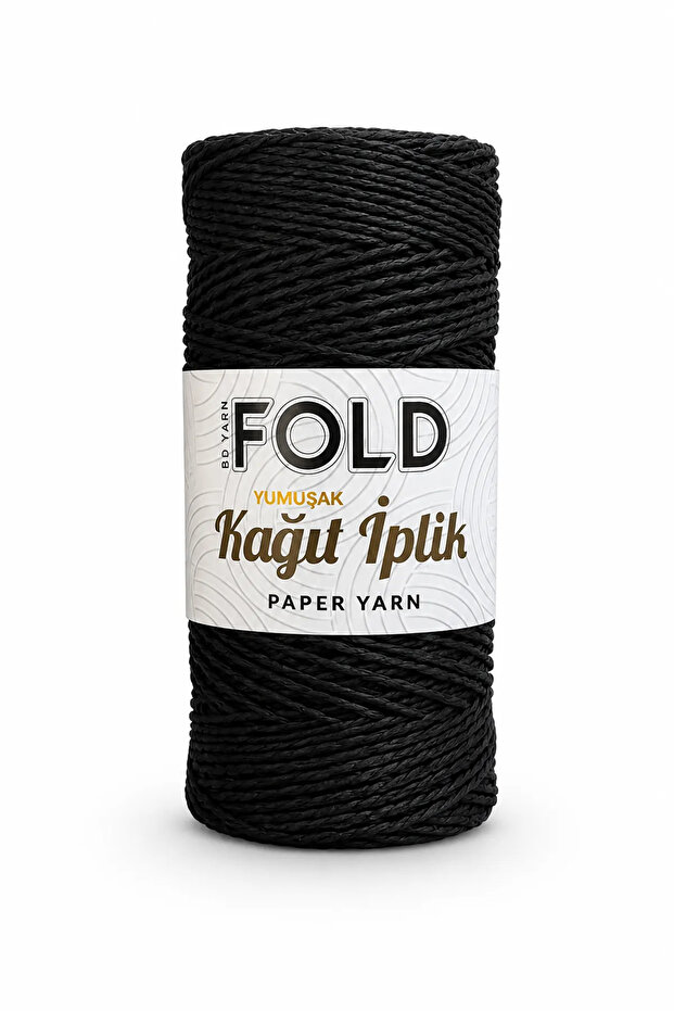 Soft Paper String Black 200 Grams Knitting String Bag String