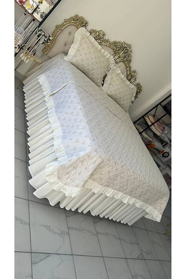 Quilted Fabric Pique Set, Piled Zippered Removable Pad Set, Pique Set