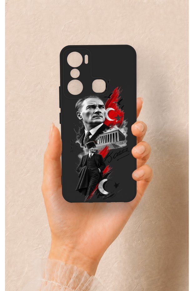 Infinix Hot 20I Compatible Ataturk Anıtkabir Patterned Silicone Case