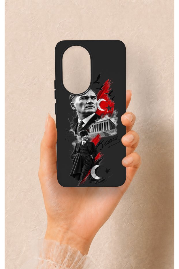 Honor 200 5g Compatible Ataturk Anıtkabir Patterned Silicone Case
