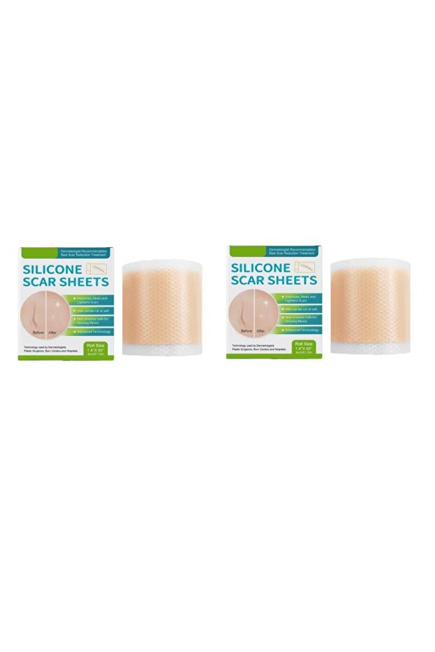 2 boxes Self-Adhesive Scar Cover Tape: 4cmX150cm Silicone Scar Sheets (1 Roll/2 Roll), Reusable and