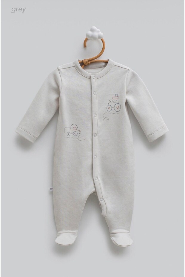 First Car Men's Overalls Gray
